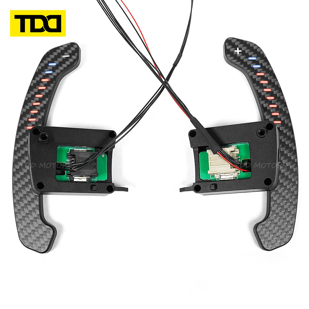 Tdd Is Suitable for Mustang 2018 2019 2020 2021 2022 Gt350 Carbon Fiber Led Custom Steering Wheel