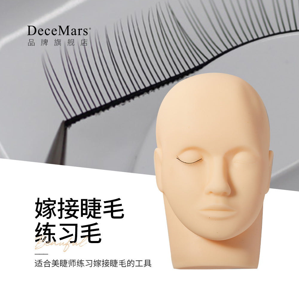 Decemars Practice Hair Eyelash Grafting Practice Eyelashes False Eyelashes Practice Students Beginners Grafting Tools