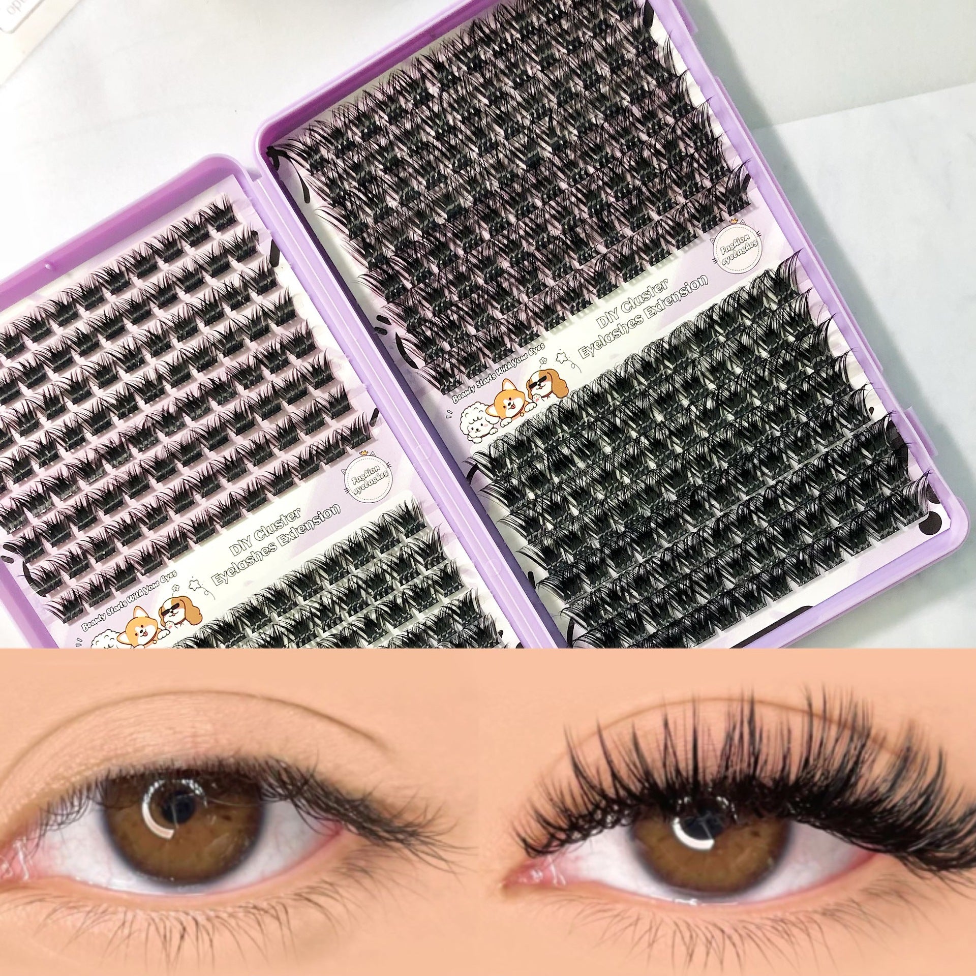 European and American Thick Wm 11 Amazon False Eyelashes DIY Self-Grafting Set European and American New Popular Cross-Border False Eyelashes