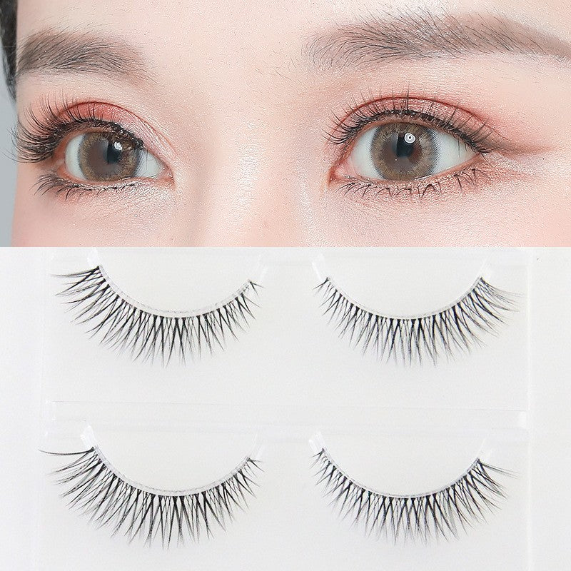 Nanman Xiaofang Baiyueguang Korean Jennie's Same Style Eye Tail Lengthening Natural Daily False Eyelashes Curled
