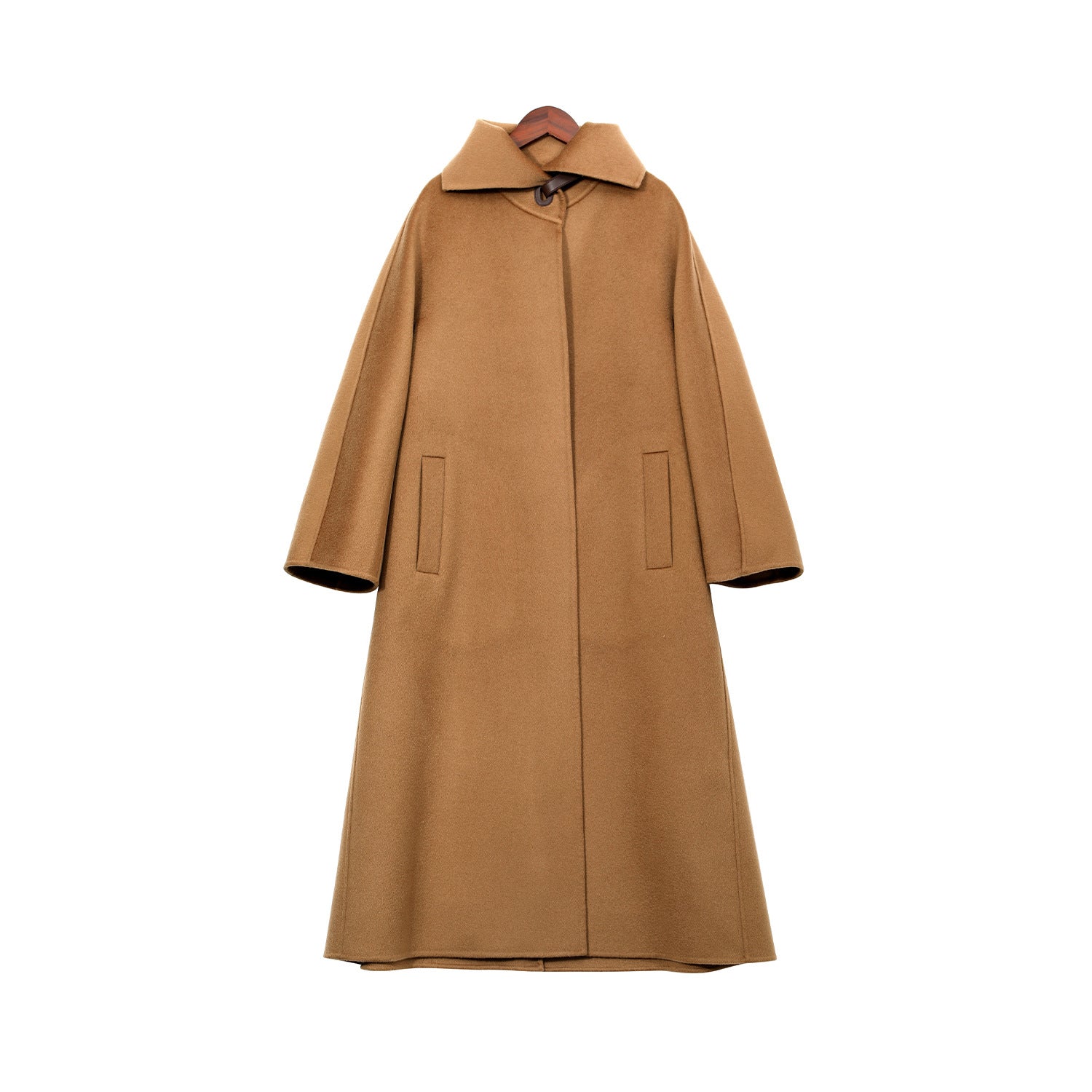 Hepburn Style Outwear Cashmere Woolen Outwear Double-Sided Woolen Outwear Women's Commuter Long Woolen Outwear 2025 Autumn and Winter Outwear