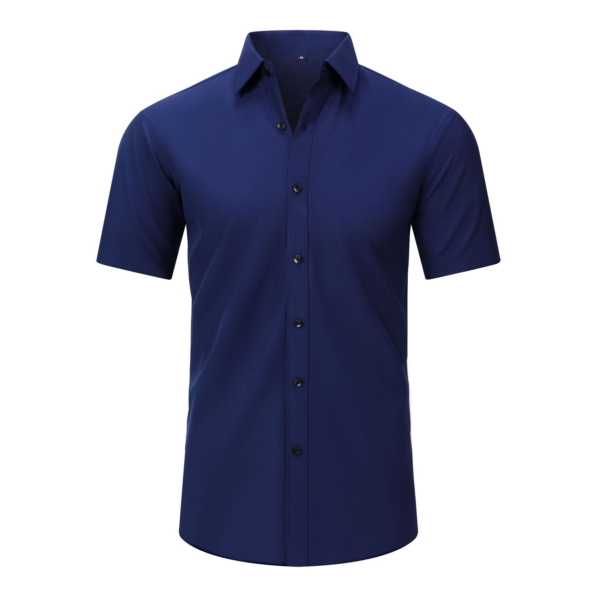 Cross-Border Lightweight Stretchy Plus-Size Men's Shirts, Wrinkle-Resistant Long-Sleeve Shirts, Amazon Cardigan Long-Sleeve Shirts for Men