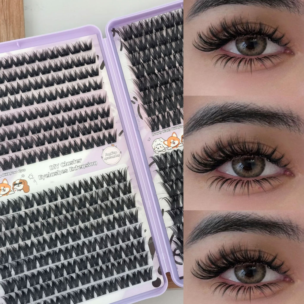 European and American Popular Wm 12 Amazon DIY Self-Grafting Set False Eyelashes European and American Thick New Cross-Border False Eyelashes
