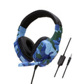 Camouflage Gaming Headset with Microphone for PC, Laptop & PS4 – Blue
