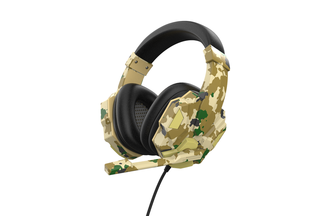Camouflage Gaming Headset with Microphone for PC, Laptop & PS4 – Blue
