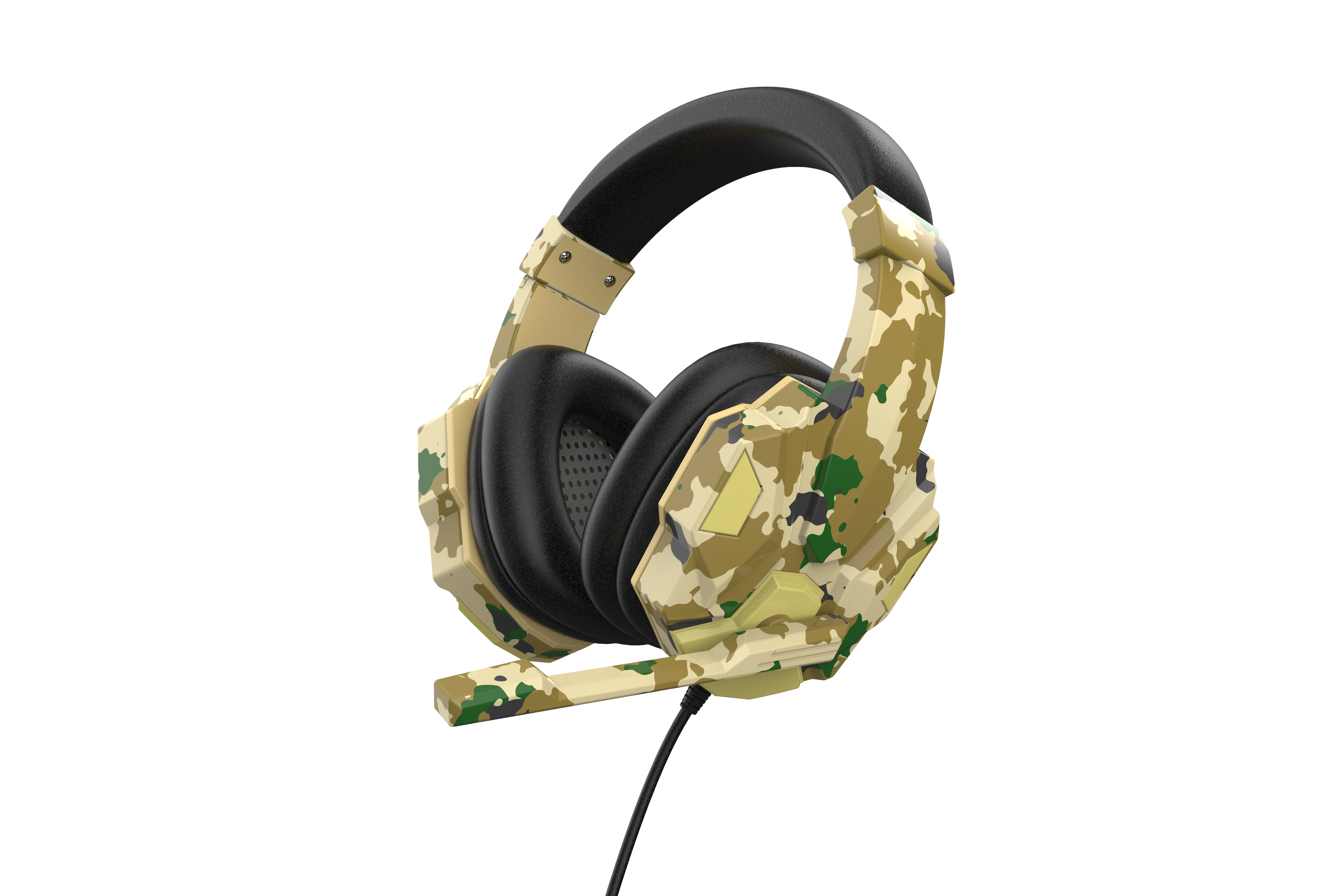 Camouflage Gaming Headset with Microphone for PC, Laptop & PS4 – Blue