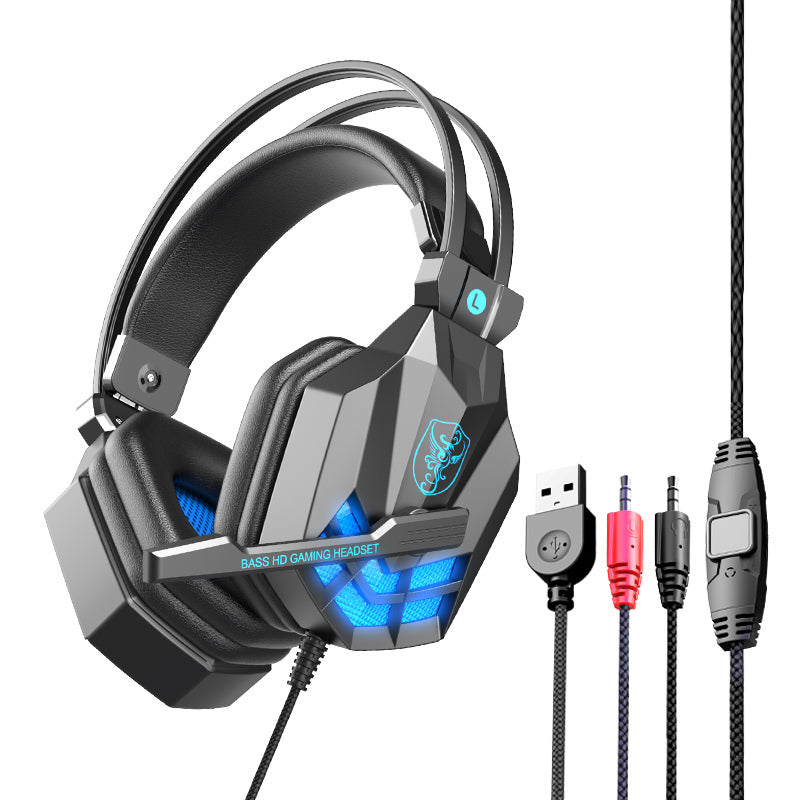 SY850 Gaming Headset with Noise Cancelling Microphone – White & Blue