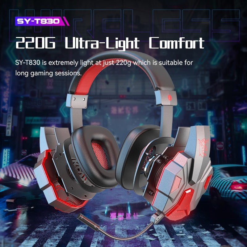 SY-T830 Low-Latency Wireless Bluetooth Gaming Headset – Dark Blue
