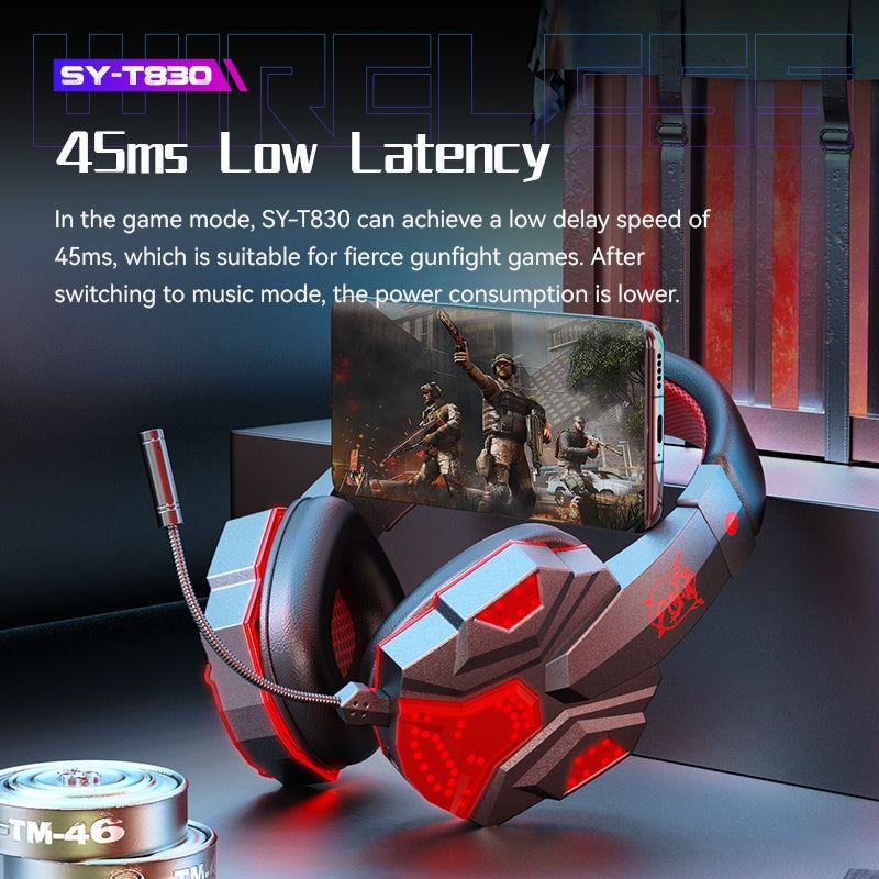 SY-T830 Low-Latency Wireless Bluetooth Gaming Headset – Dark Blue