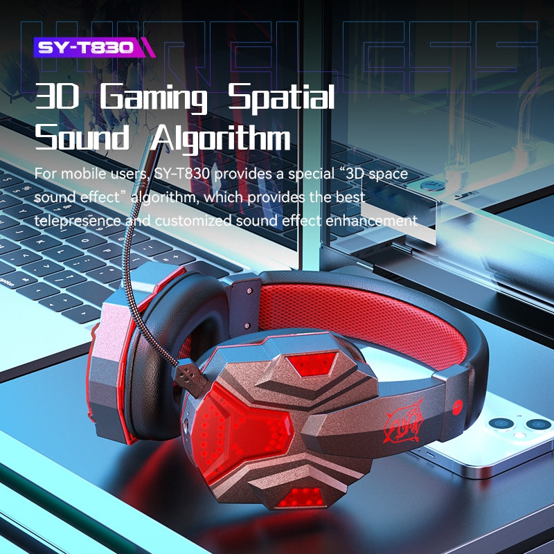 SY-T830 Low-Latency Wireless Bluetooth Gaming Headset – Dark Blue
