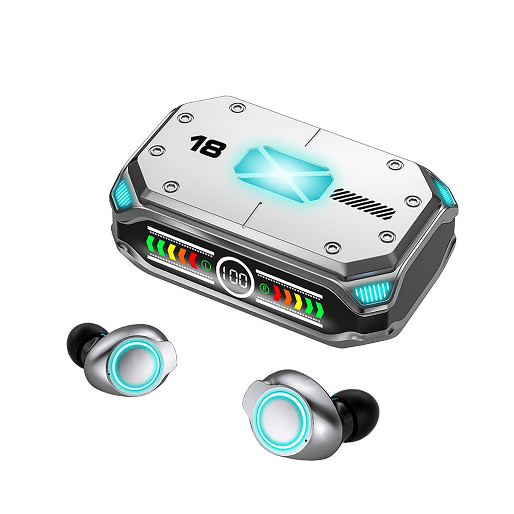 M43 Tws Wireless Headphones Bluetooth 5.3 Binaural Gaming Headset Touch Control Mini Earphones silver