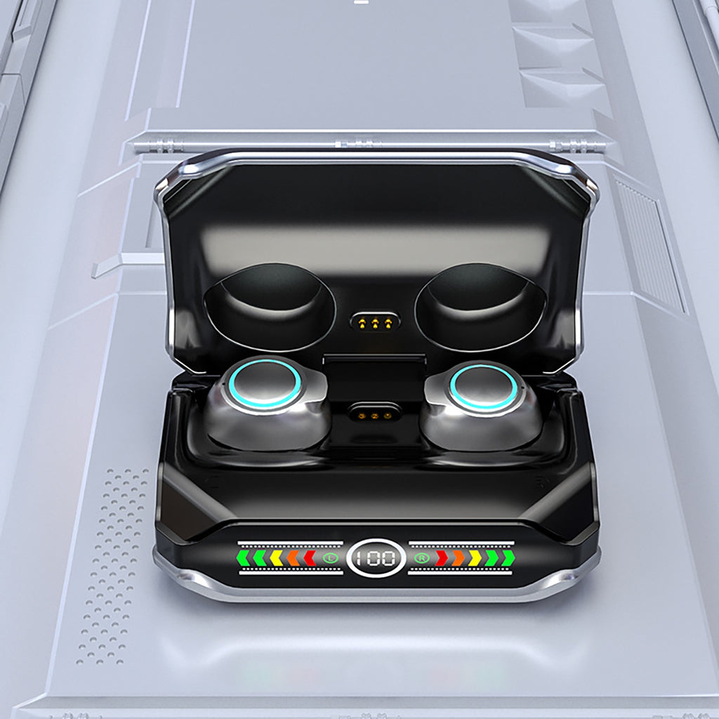 M43 Tws Wireless Headphones Bluetooth 5.3 Binaural Gaming Headset Touch Control Mini Earphones silver