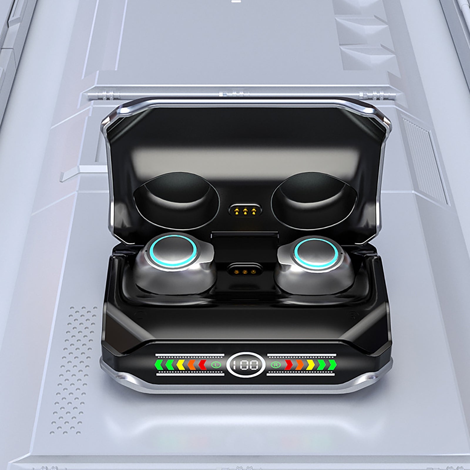 M43 Tws Wireless Headphones Bluetooth 5.3 Binaural Gaming Headset Touch Control Mini Earphones silver