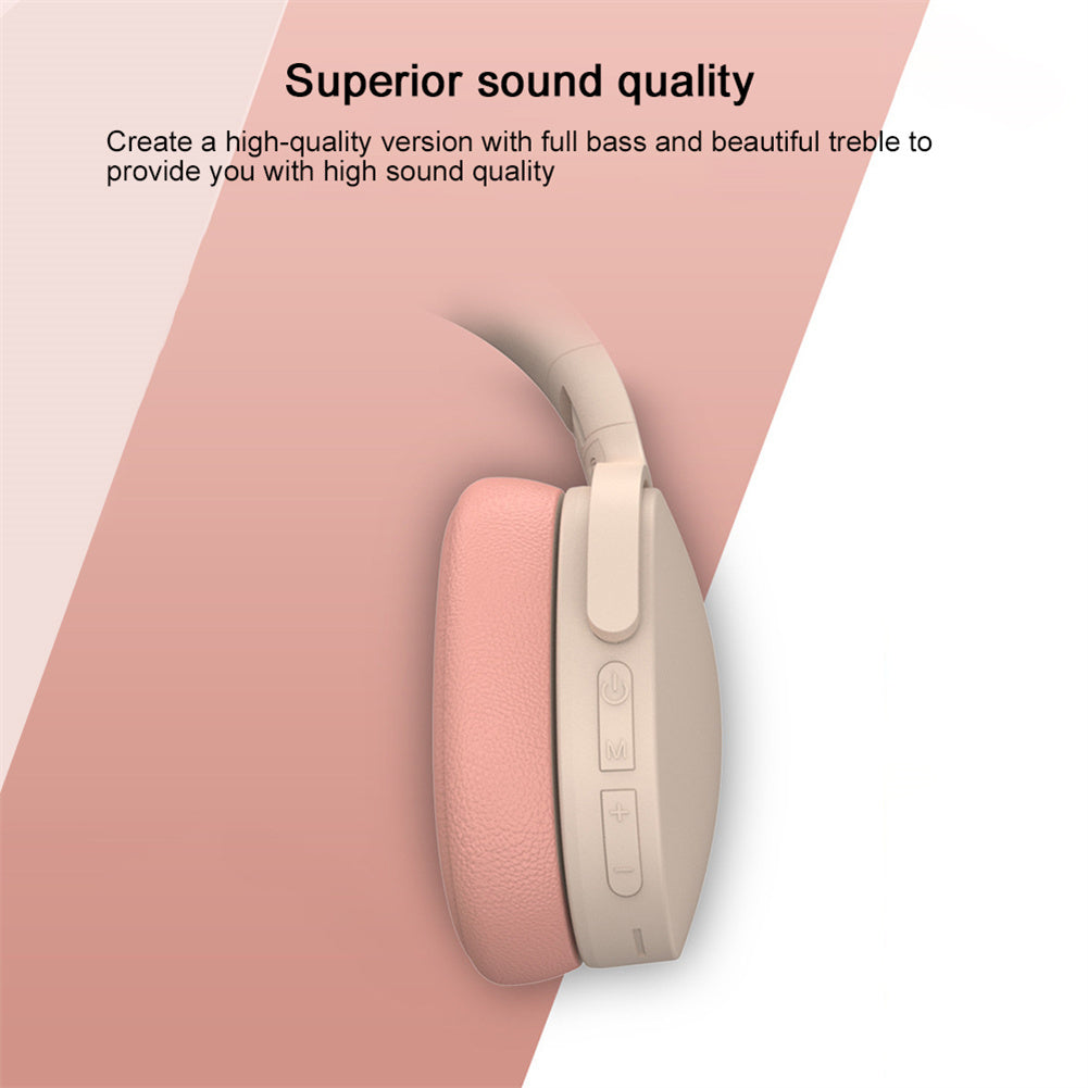 P2961 Bluetooth Headset In-Ear Stereo Hifi Subwoofer Gaming Headphones TF/AUX Music Player With Microphone grey