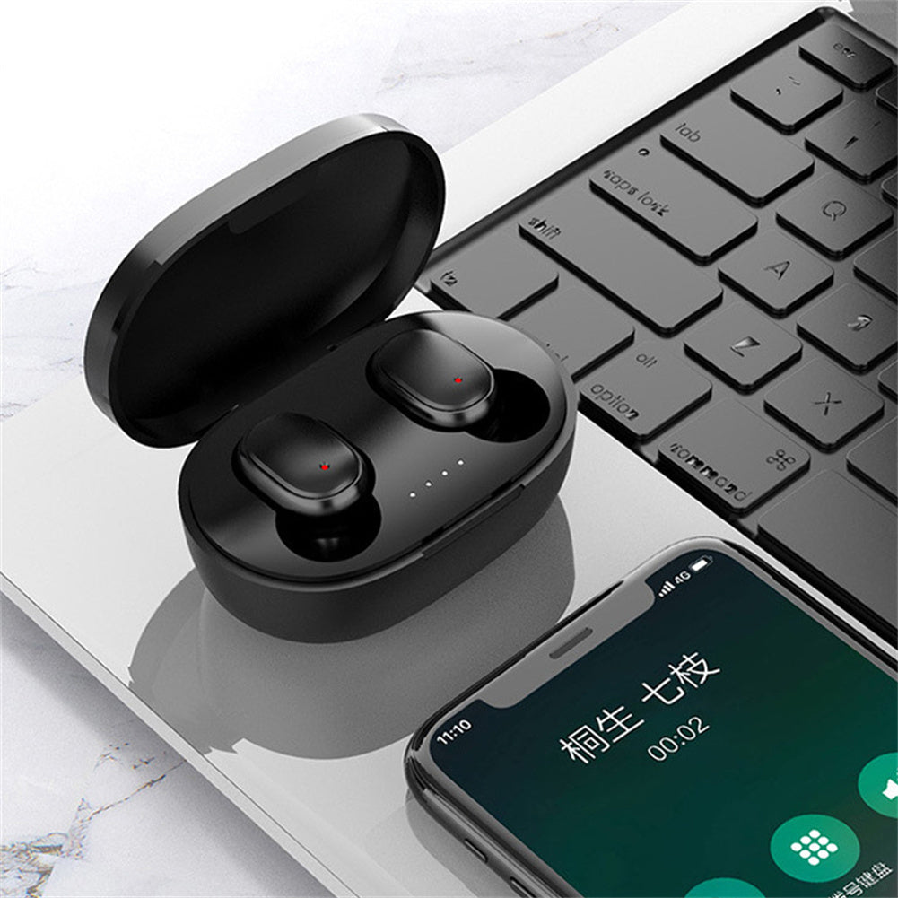 A6S Wireless Earbuds – Waterproof, Noise Cancelling, Sports & Gaming – White