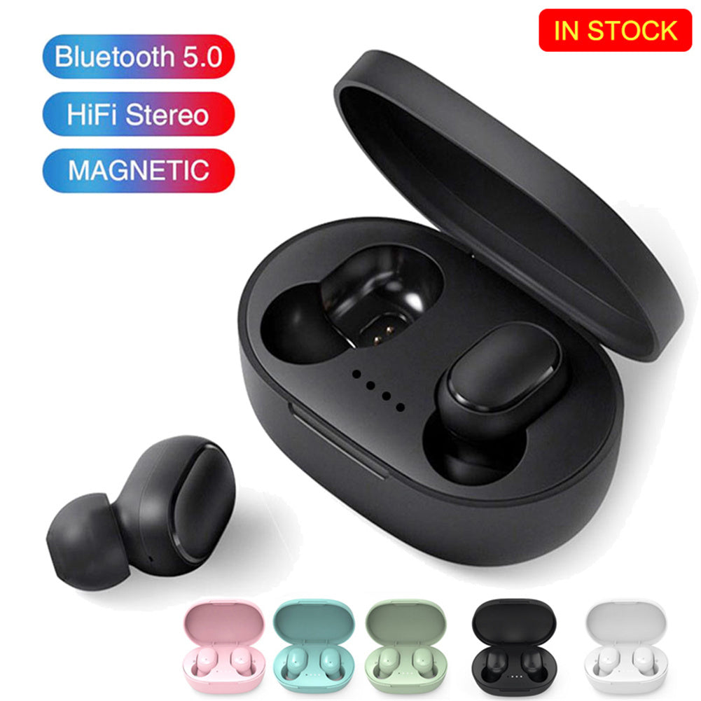 A6S Wireless Earbuds – Waterproof, Noise Cancelling, Sports & Gaming – White