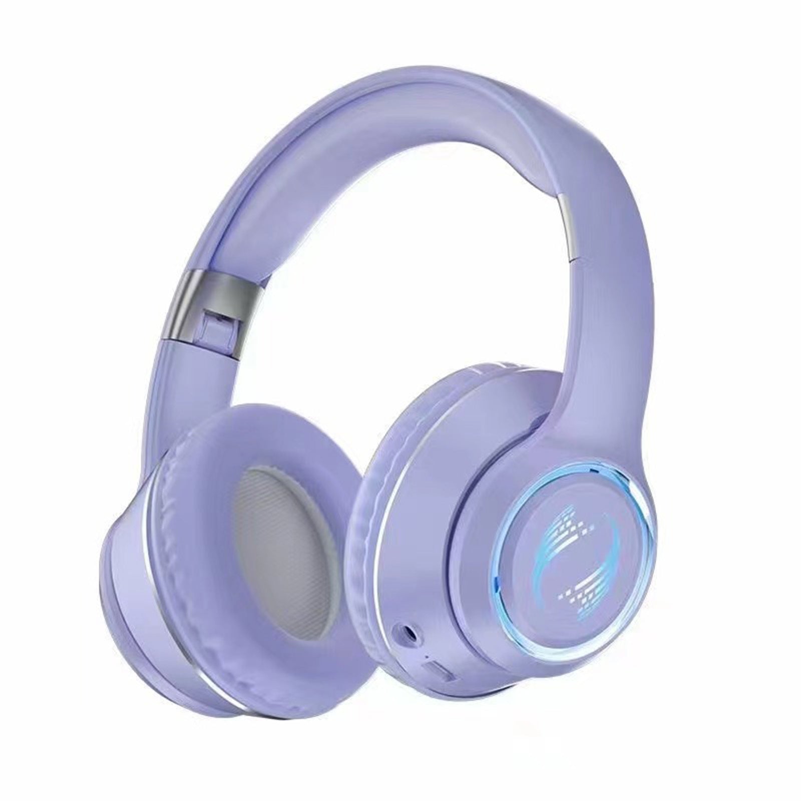 Wireless Folding Noise-Cancelling Headphones for Office & Gaming – Pink