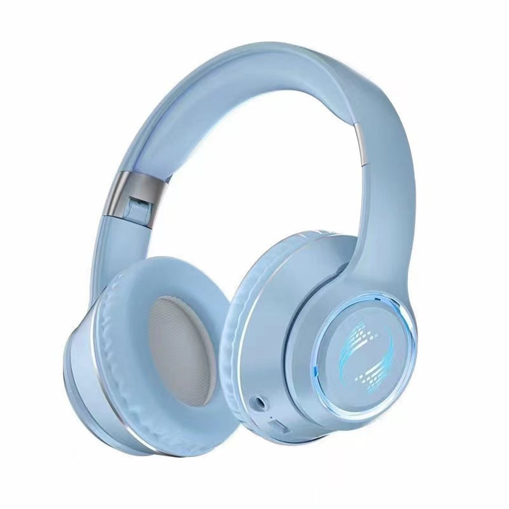 Wireless Folding Noise-Cancelling Headphones for Office & Gaming – Pink