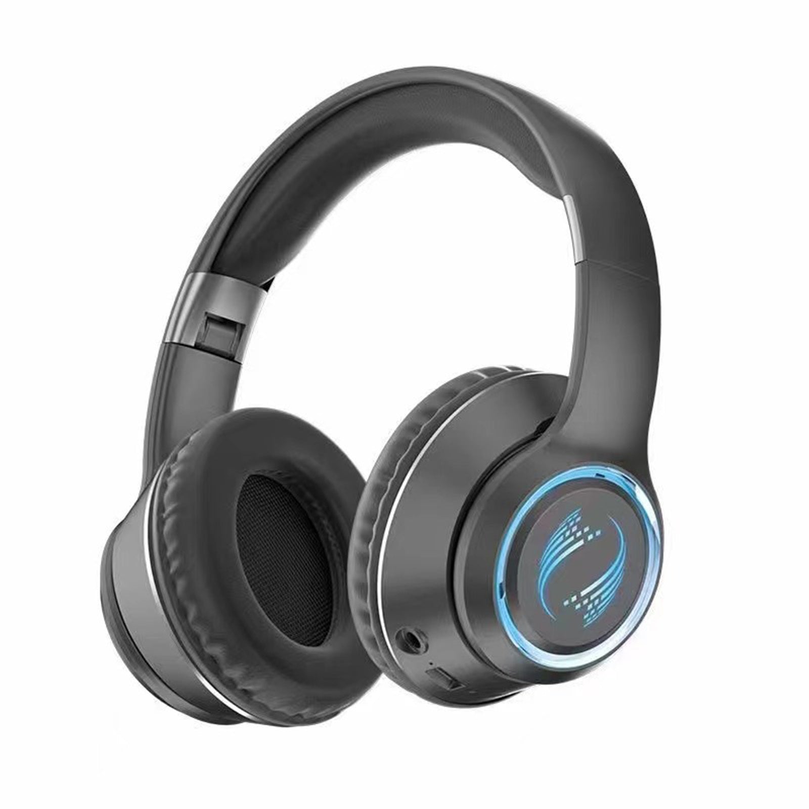 Wireless Folding Noise-Cancelling Headphones for Office & Gaming – Pink