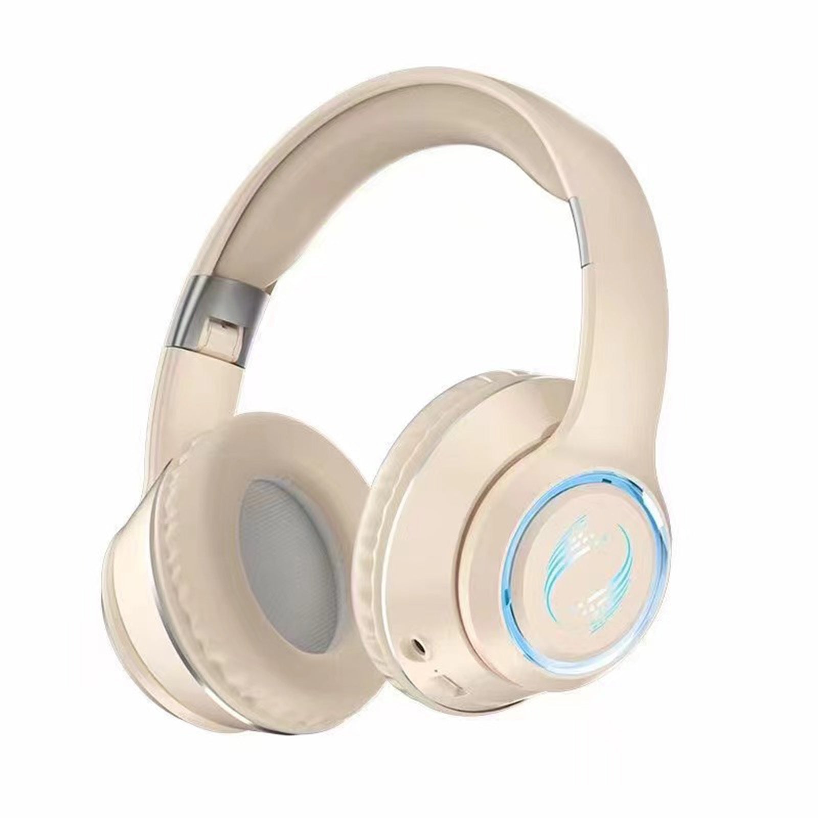 Wireless Folding Noise-Cancelling Headphones for Office & Gaming – Pink