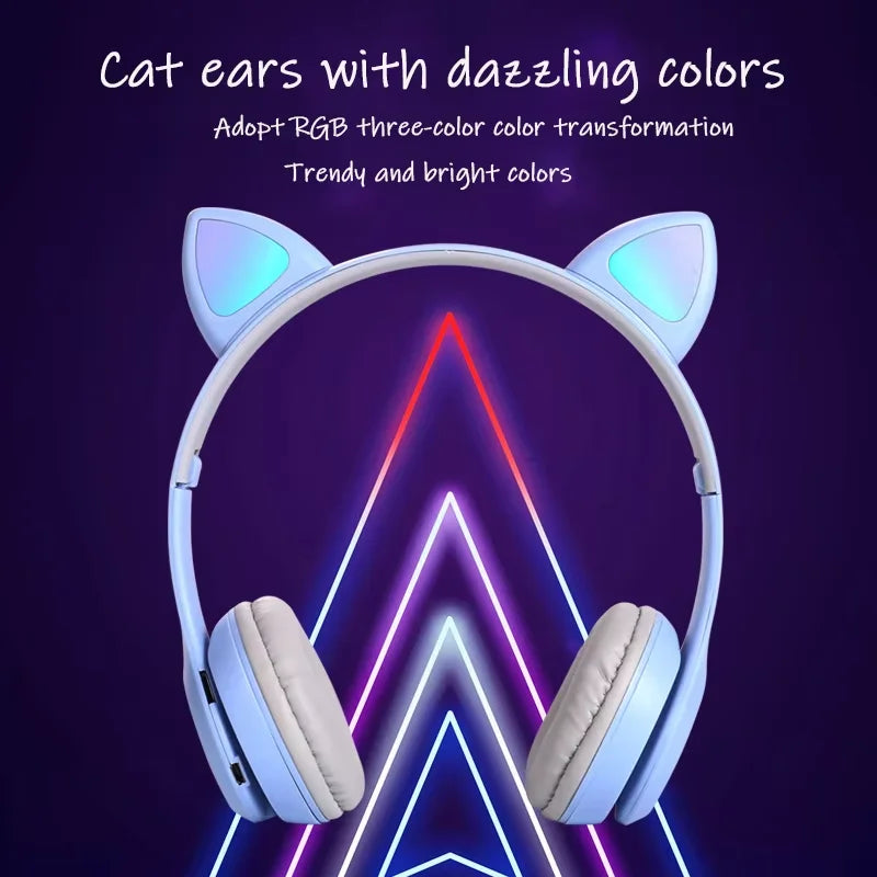 P47 Bluetooth 5.0 Wireless Foldable Headset Stereo Sports Gaming Headphones With Mic