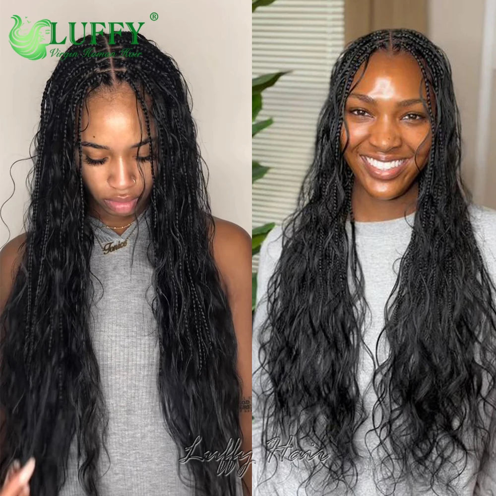 Wet And Wavy Bulk Human Hair For Braiding No Weft Brazilian Human Hair Double Drawn Braids Hair Bundles Extensions 10-30Inch