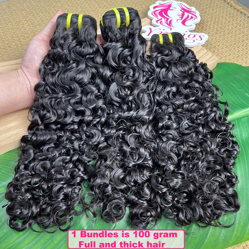 Yiwigs Burmese Curly Hair Bundles 100% Human Hair Bouncy Curly Unprocessed Raw Virgin Hair Weave Extensions For Black Women