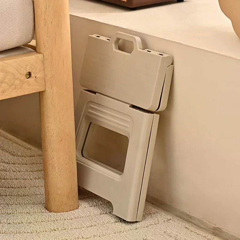 Lightweight Folding Step Stool Multi Purpose Handheld Thickened Footstool Non-Slip Plastic Small Benches KitchenHot Sale