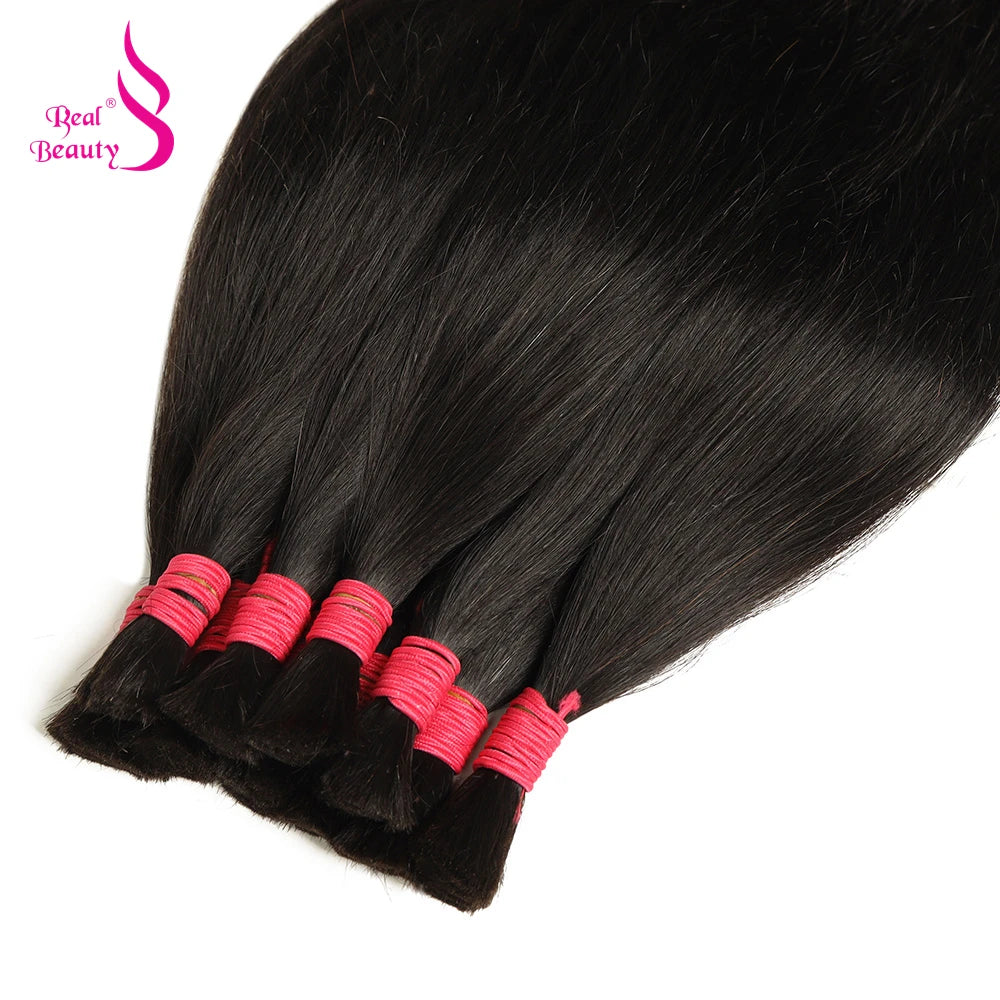 Human Braiding Hair No Weft Bulk Hair Bundles 100% Vietnam Virgin Human Hair 50g 100g Natural Straight Black Brown 45-70cm