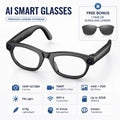 2026 New AI Smart Glasses 13MP Camera 1080P Video WiFi 6 Visual Recognition Translation Eyewear 32GB Storage Support