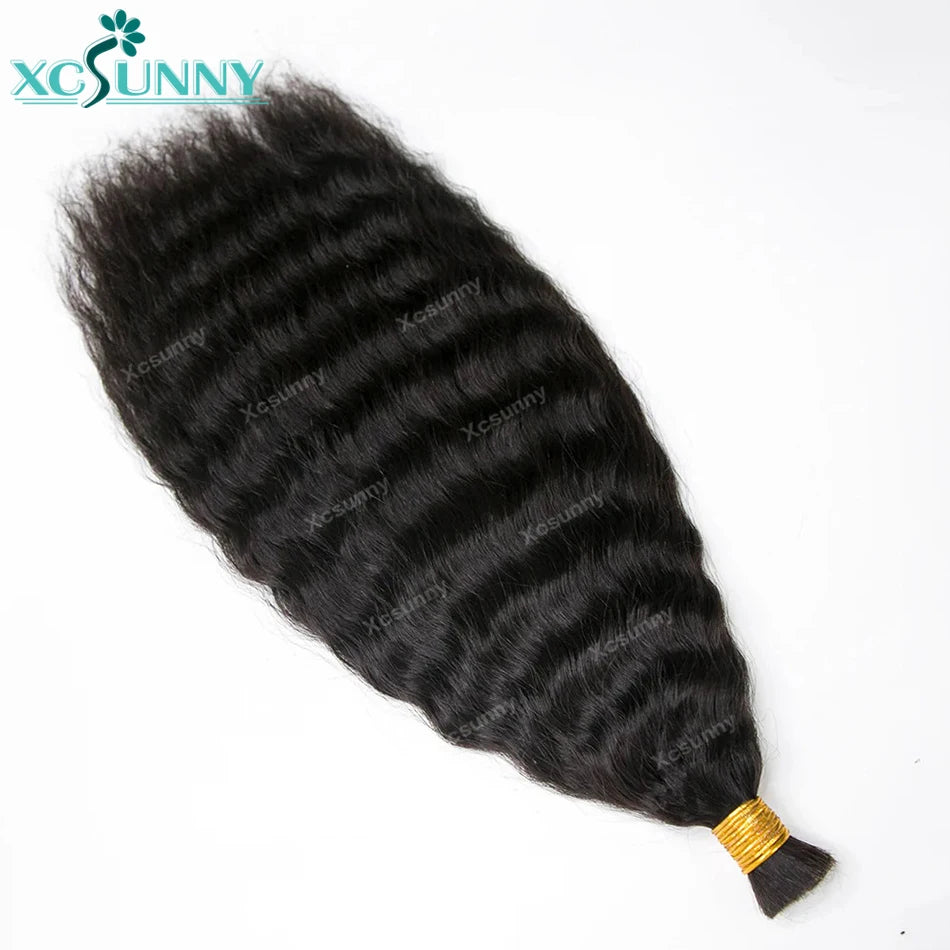 Wet And Wavy Human Hair Bundles Bulk Braiding Bulk Human Hair For Boho Braids No Weft Bulk Human Hair Extensions Wholesale