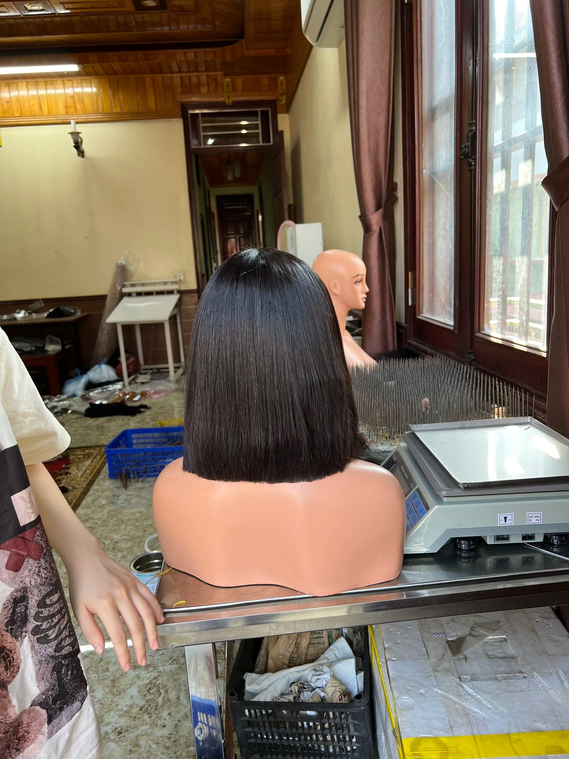 Wholesale Vietnamese Short Bob Glueless Natural Human Hair Wigs Already Machine Made Wigs Raw Vietnamese Lace Bob Wigs