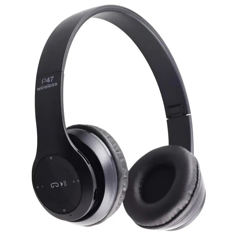 P47 Bluetooth 5.0 Wireless Foldable Headset Stereo Sports Gaming Headphones With Mic