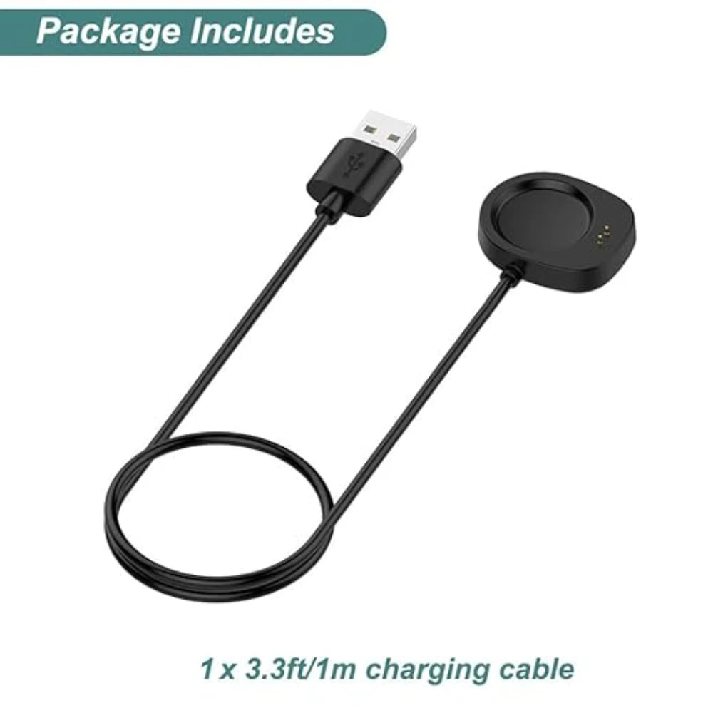 Replacement chargers suitable for Amazfit T-Rex 3/Balance 2/1 USB smartwatch charger charging cable