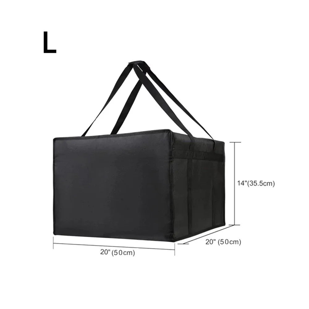 1pc Reusable Food Develivey Bag Lightweight Fresh Keeping Pizza Carrier Bag Hot Cold Fully Insulated Food Storage Case