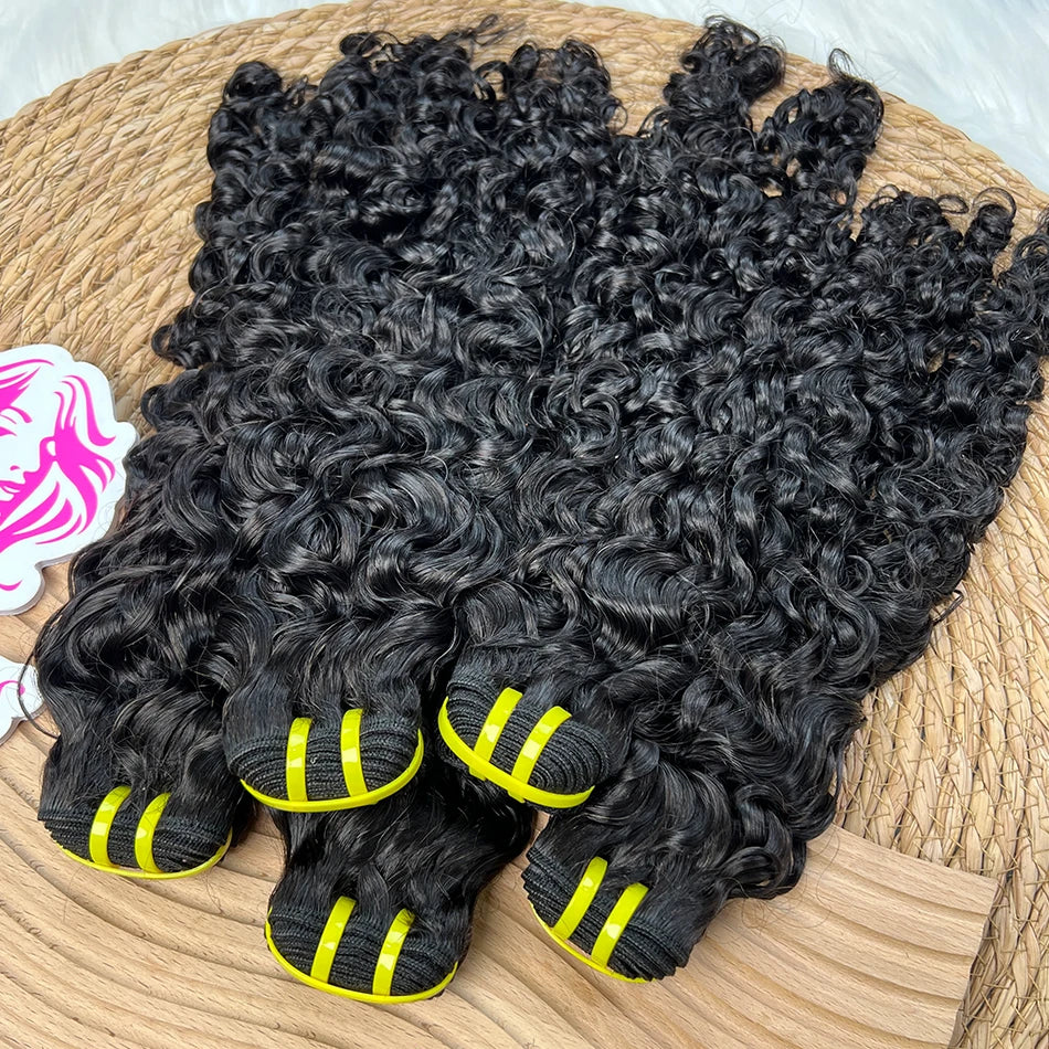 Yiwigs Burmese Curly Hair Bundles 100% Human Hair Bouncy Curly Unprocessed Raw Virgin Hair Weave Extensions For Black Women