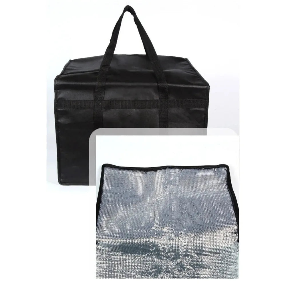 1pc Reusable Food Develivey Bag Lightweight Fresh Keeping Pizza Carrier Bag Hot Cold Fully Insulated Food Storage Case