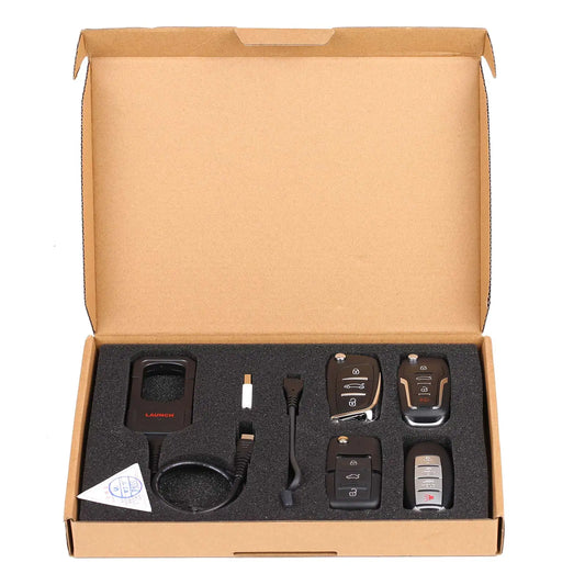 EU/US Version Launch X431 Key Programmer + 4 Smart Keys + Super Chip Full Set for Automotive Locksmith