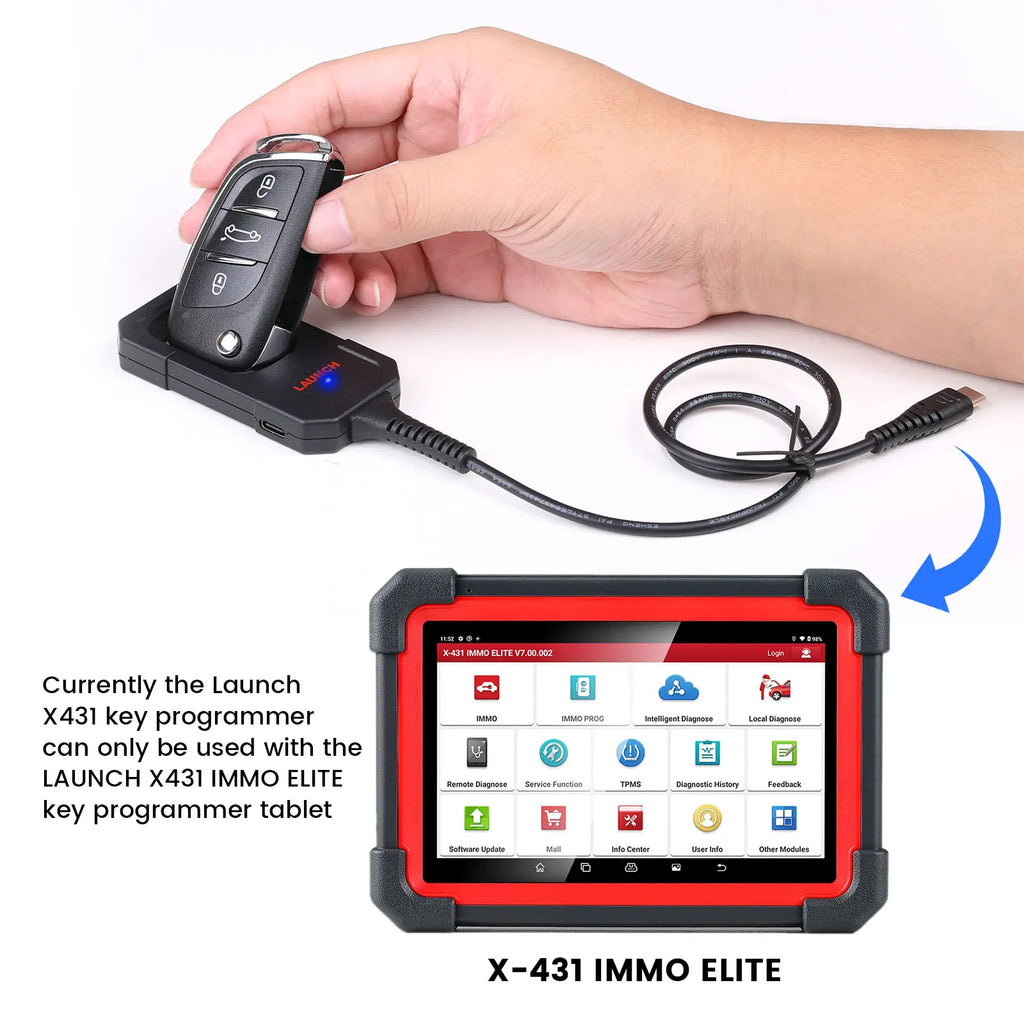 EU/US Version Launch X431 Key Programmer + 4 Smart Keys + Super Chip Full Set for Automotive Locksmith