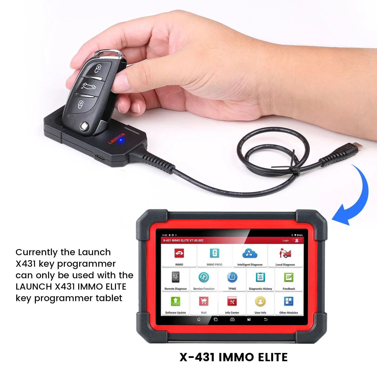 EU/US Version Launch X431 Key Programmer + 4 Smart Keys + Super Chip Full Set for Automotive Locksmith