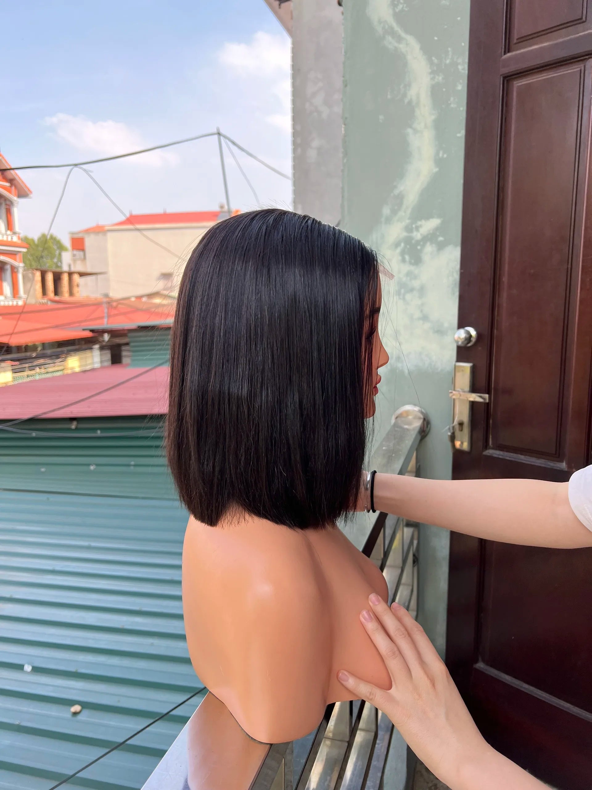 Wholesale Vietnamese Short Bob Glueless Natural Human Hair Wigs Already Machine Made Wigs Raw Vietnamese Lace Bob Wigs