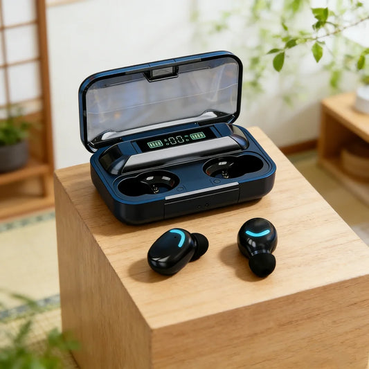 New Bluetooth Headphones 9D Stereo High Bass Sport Earphones Handfree Touch Control Tws Wireless Earbuds  Headset