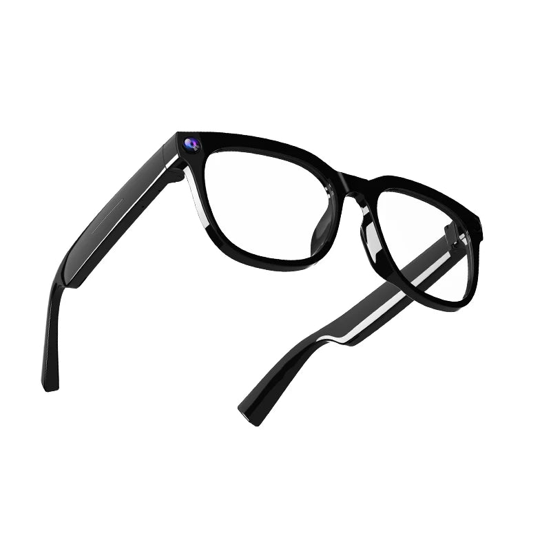 AI Smart Glasses Y01, Bluetooth 5.3 Wireless Sunglasses with Built-in Camera & Mic, Voice Assistant, Open-Ear Audio, UV400 Polar