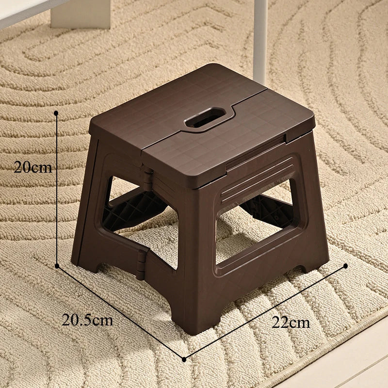 Lightweight Folding Step Stool Multi Purpose Handheld Thickened Footstool Non-Slip Plastic Small Benches KitchenHot Sale