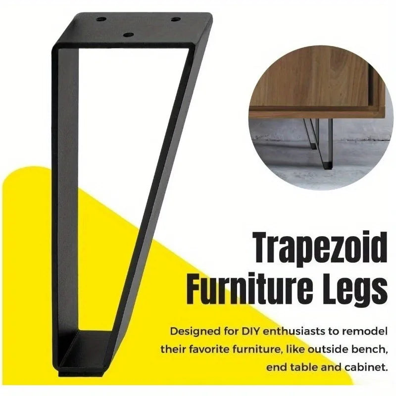 4pcs Metal Table Legs/feet Furniture Support Solid Steel Legs for Coffee Tables Tvs Brackets Cabinets Desks Home & Office Use