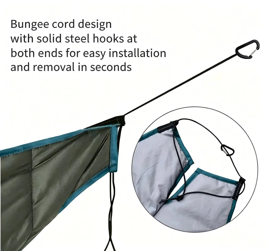 Ultralight Outdoor Hammock Underquilt All Season Full Size Warm Hammock Sleeping Bag Hiking and Backpacking Outdoor Supplies