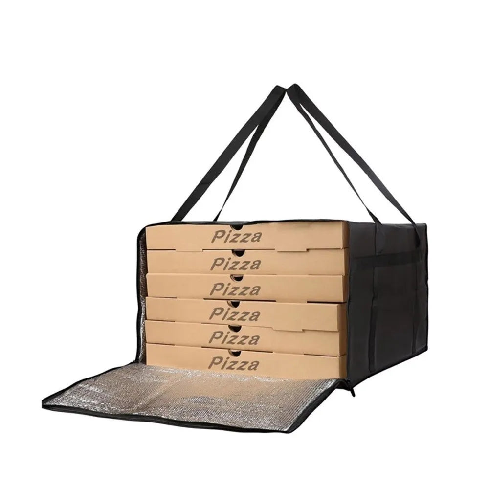 1pc Reusable Food Develivey Bag Lightweight Fresh Keeping Pizza Carrier Bag Hot Cold Fully Insulated Food Storage Case