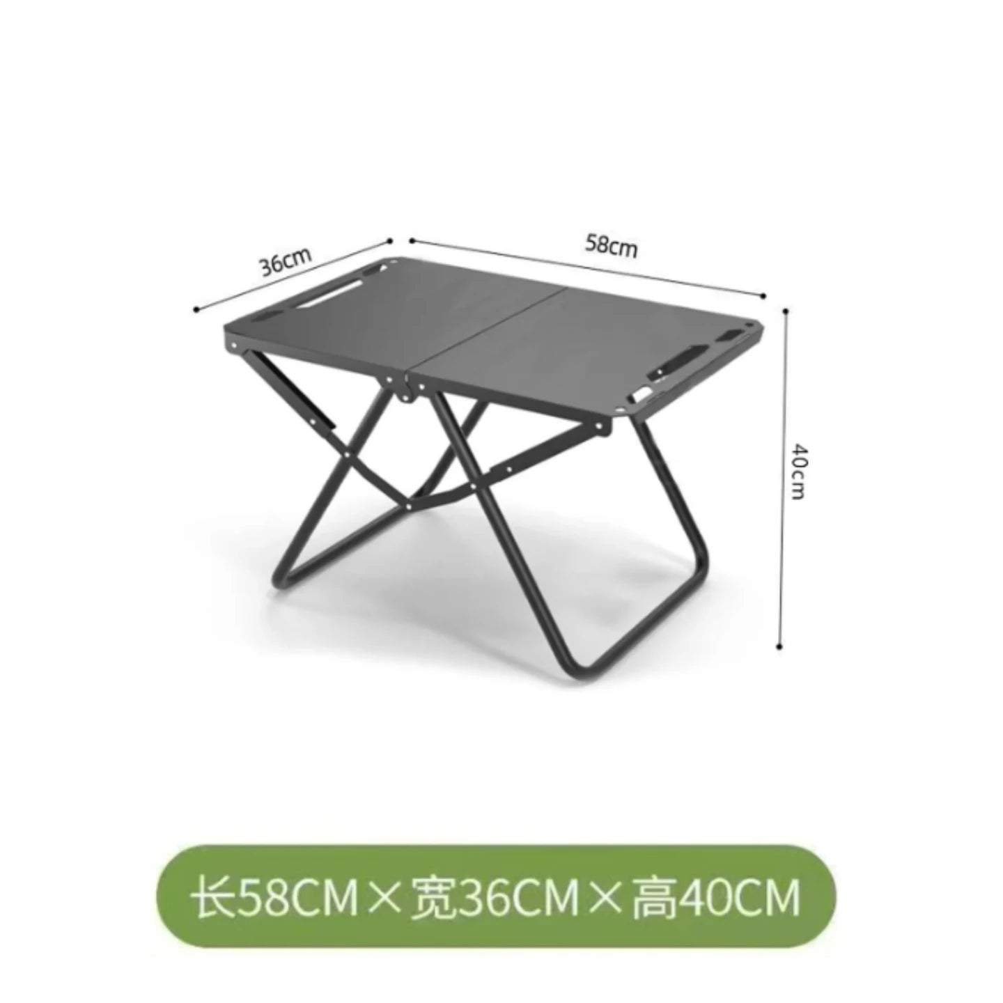 Portable Folding Camping Table,Stainless Steel Outdoor Dining Table,Compact Design for Camping,Beach, BBQ,and Hiking