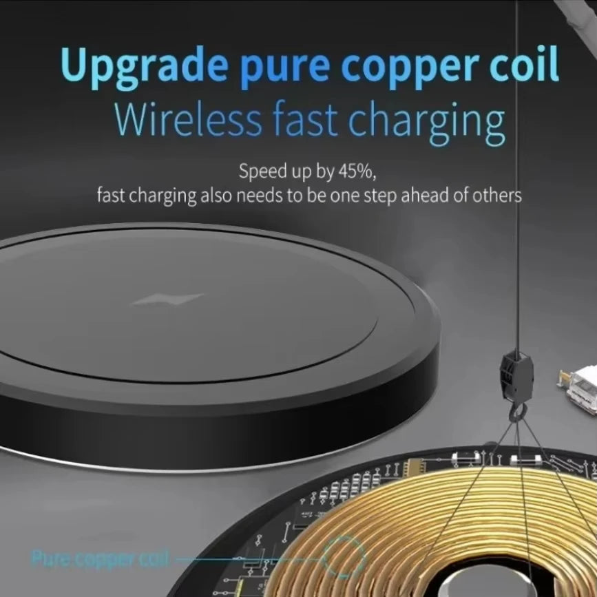 Mini Magnetic Wireless Charger Strong Magnet for iPhone 18 17 16 15 14 13 Slim Portable 15W Fast Charging Cargador inalámbrico
