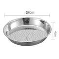 28/30/32/34/36cm Stainless Steel Steamer Rack Round Thickened Steaming Tray For Dumplings Fish Household Kitchen Cooking Gadgets